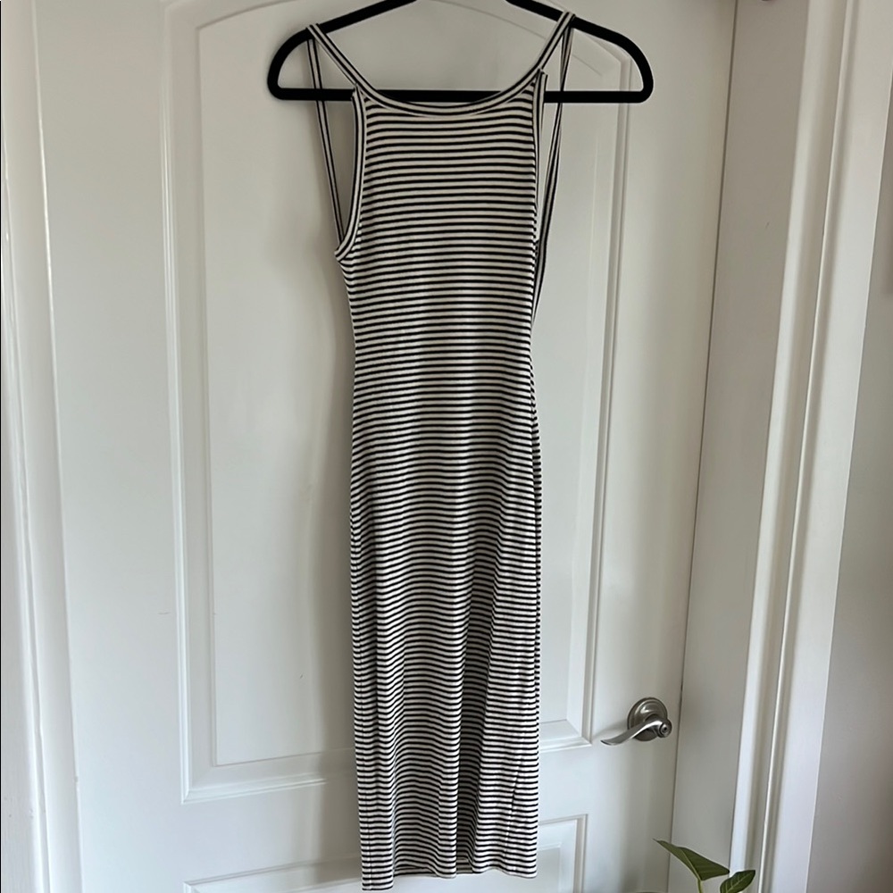 Ribbed striped dress